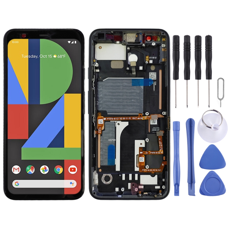 Écran Tactile LCD Avec Cadre Pour Google Pixel 4 - Noir - Neuf - REF-GOP401BF
