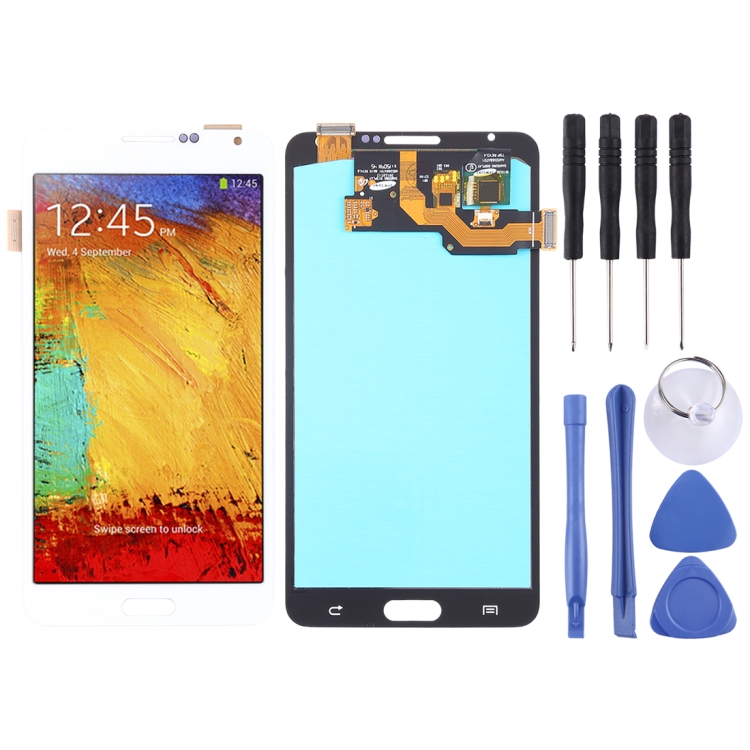 OLED LCD Screen for Galaxy Note 3, N9000 (3G), N9005 (3G/LTE) with Digitizer Full Assembly (White)