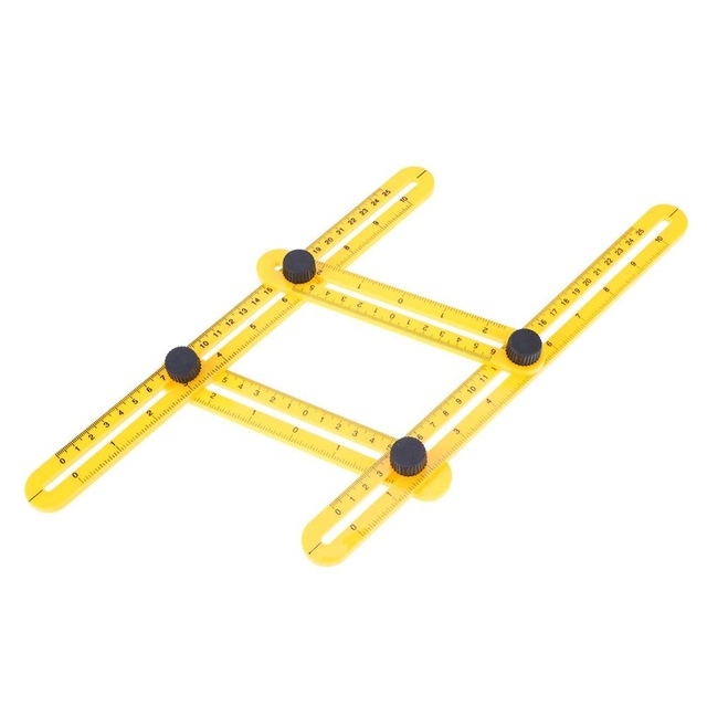 Multipe Angle Ruler Multi Angle Ruler Template 4 Folding Angle Measuring Tool Instrument ...