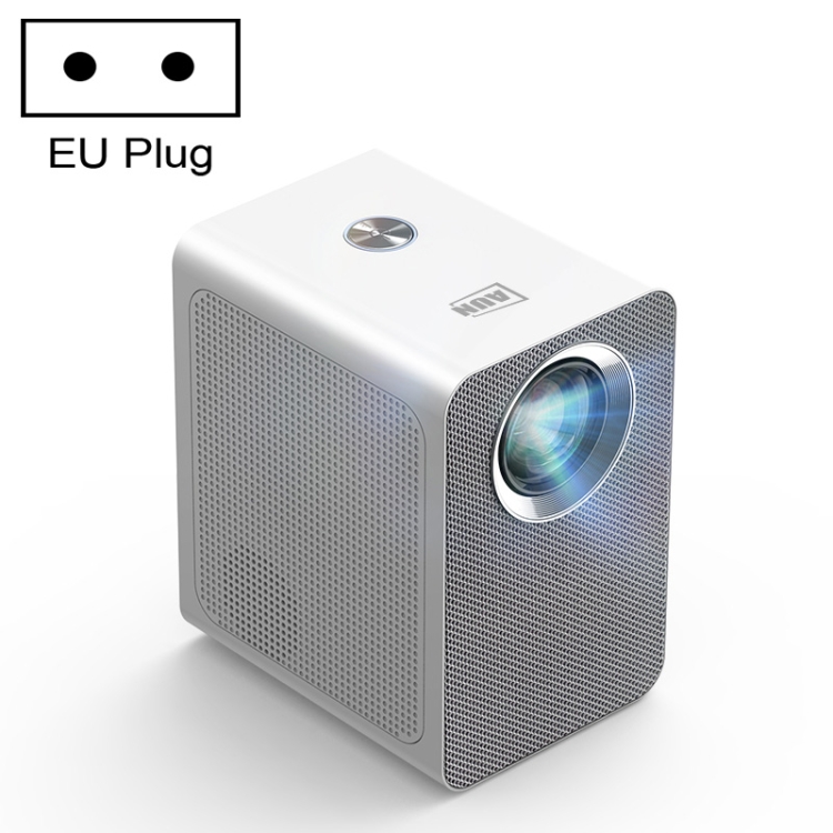 AUN ET50 4 inch 180 Lumens 1920x1080P Smart LED Mini Projector, Plug Type:EU Plug(White)