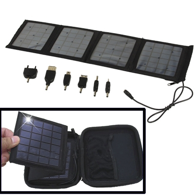4W Portable Solar Charger for Mobile Phone / Digital Camera / PDA / MP3 / MP4 / GPS