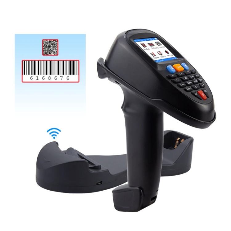 2D Wireless Barcode Reader Scanner Data Collector With 2.2-Inch LCD Screen
