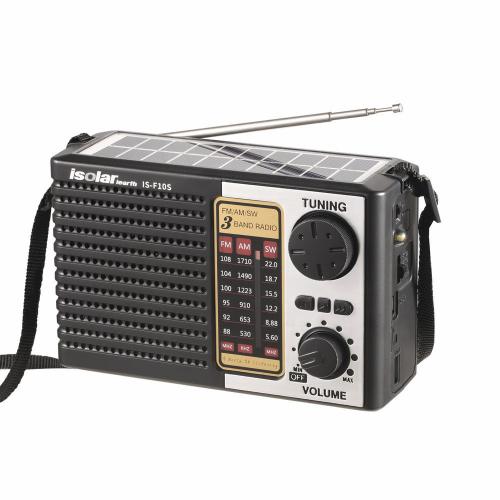 Isolariearth IS F10S Solar Powered Full Band FM AM SW Radio Bluetooth Speaker with Flashlight