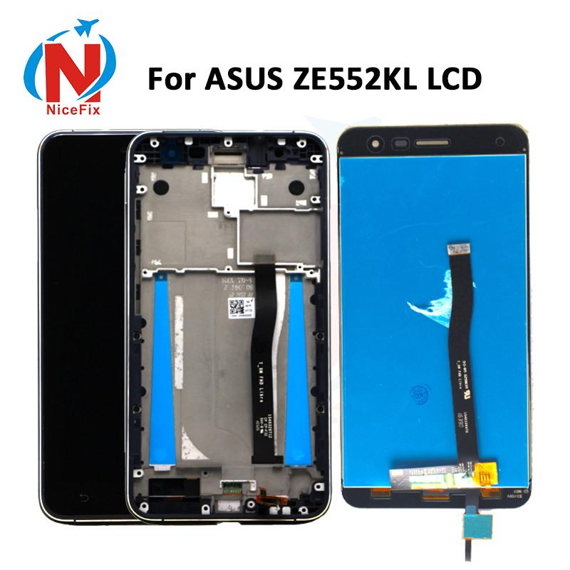 For Asus ZenFone 3 ZE552KL LCD Display Panel Touch Screen Digitizer Assembly With Frame For ZE552KL Z012D Z012DC Z012DA LCD - Black